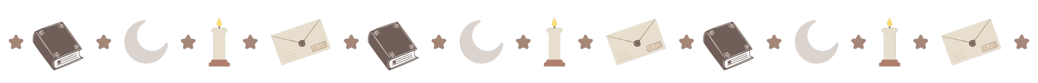 Books, moons, and candles