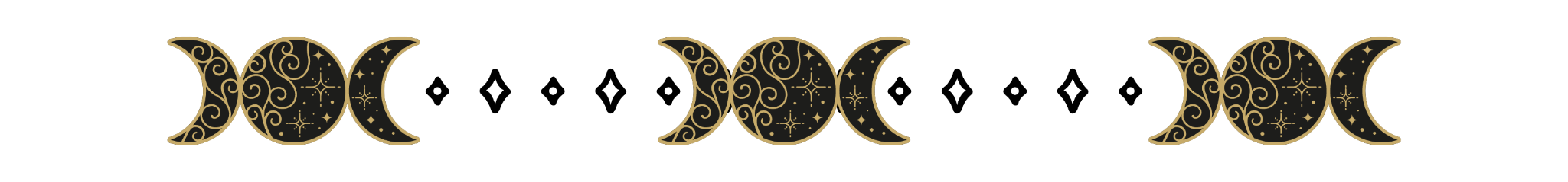 Gilded moon design